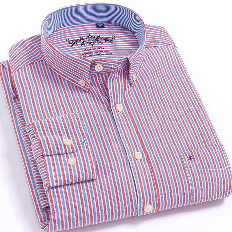 Pure Color Casual Non-Iron Cotton Shirt